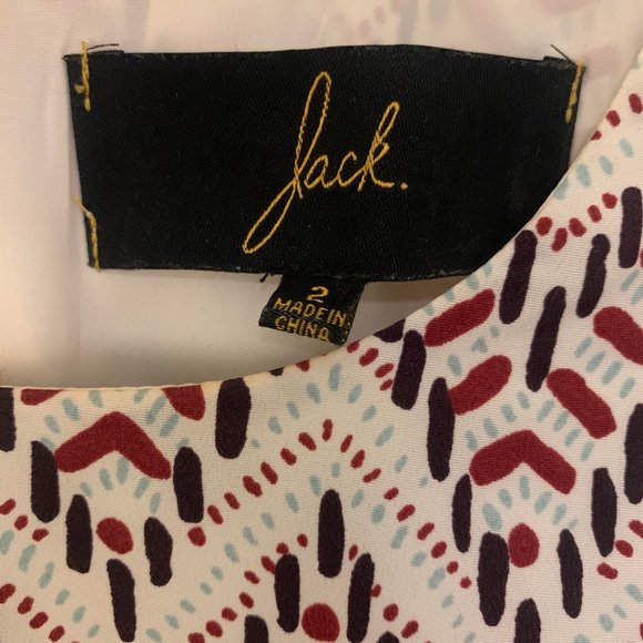 Jack by BB Dakota Geometric Dress w/ Keyhole Back - Picture 4 of 4